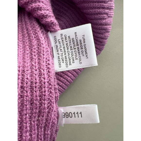 Soho New York and Company Sweater Size XL Lace Up Back 3/4 Sleeve Ribbed Knitted - Picture 6 of 8